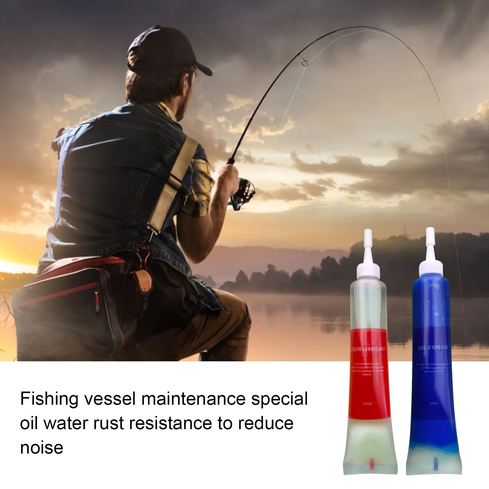 Reel Lubricant - 4개입 낚시 릴 유지보수 키트 낚시
