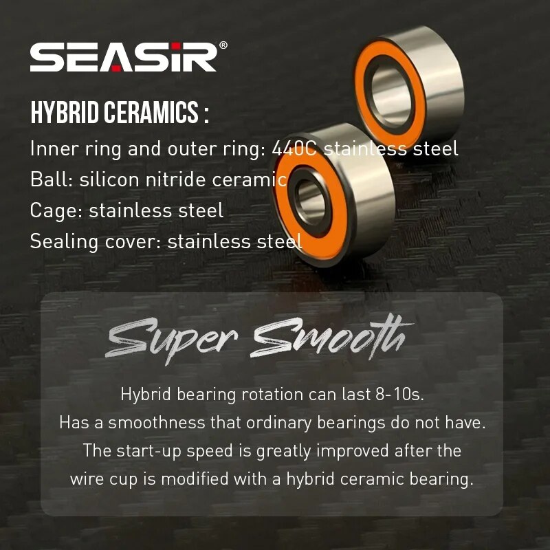 SEASIR 세미 세라믹 하이브리드 낚시 도르래 볼 베 - Reel Spare Spool 리뷰 및 가격