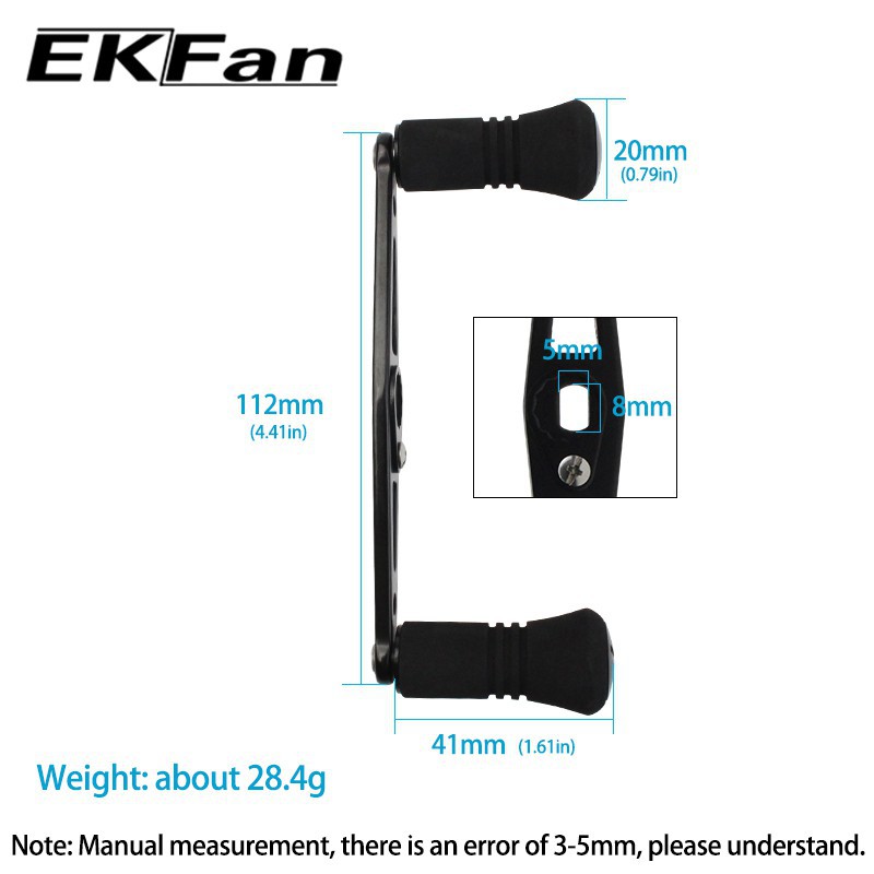 EKFan 110MM 알루미늄 합금 낚시 릴 핸들 +  - Spincast Reel 리뷰 및 가격
